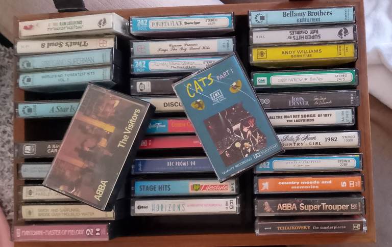 Job Lot of Cassette Tapes - ABBA, Cats & More