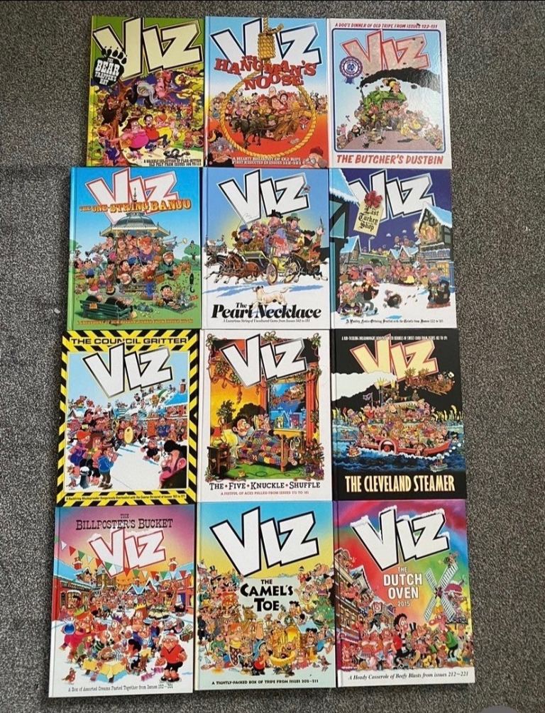 VIZ ANNUALS - 19 Vintage Viz Annuals In Excellent Condition 