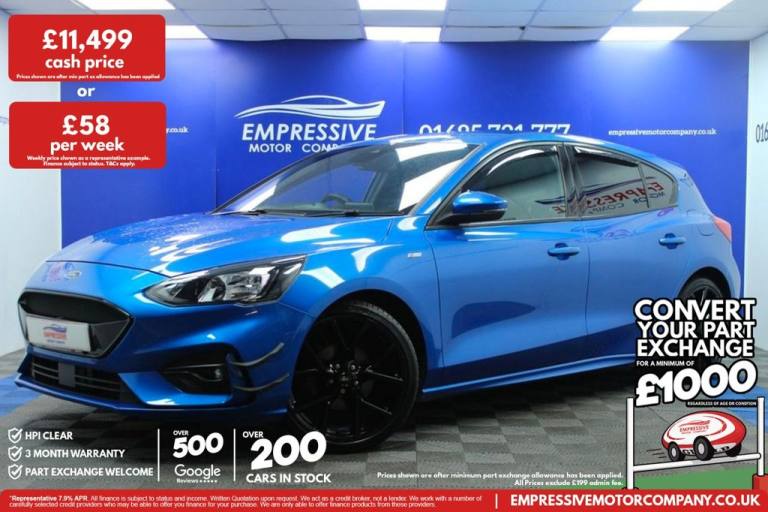 2020 70 FORD FOCUS 1.0T ECOBOOST ST-LINE HATCHBACK 5DR PETROL MANUAL EURO 6 (S/S
