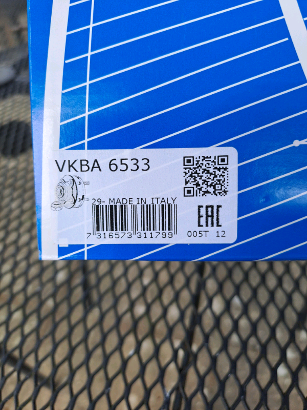Wheel bearing kit (rear) SKF VKBA 6533 - NEW (Volvo) 