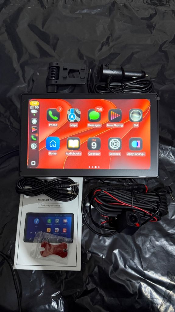 9" Car Multimedia Player | Wireless Apple CarPlay & Android Auto | Front & Rear Camera