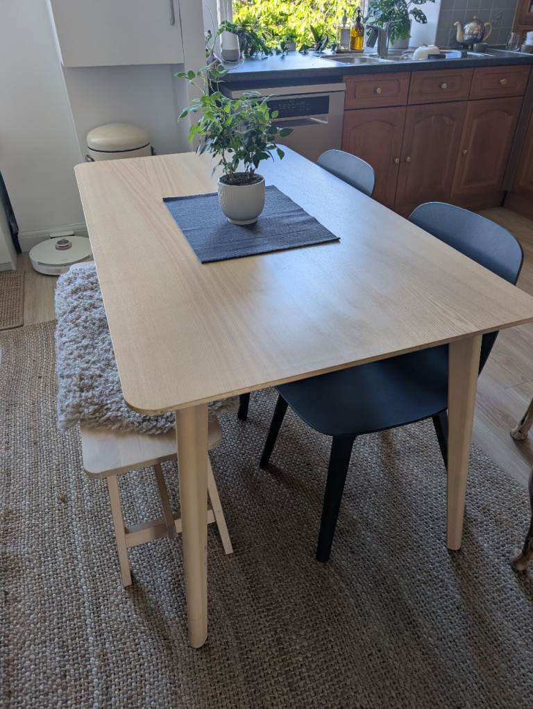 IKEA Dining Set - LISABO Table, NORRÅKER Bench & 2 ODGER Chairs £180