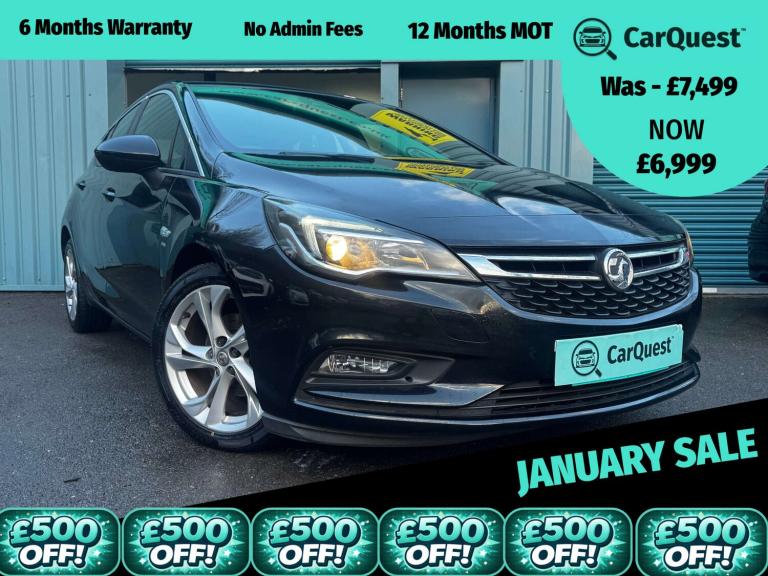 2016 Vauxhall Astra 1.4T 16V 150 SRi 5dr HATCHBACK PETROL Manual