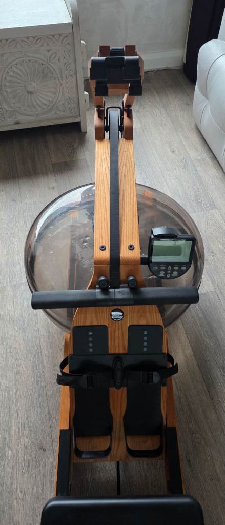 WaterRower S4 Rowing Machine with Performance Monitor + Bluetooth ComModule