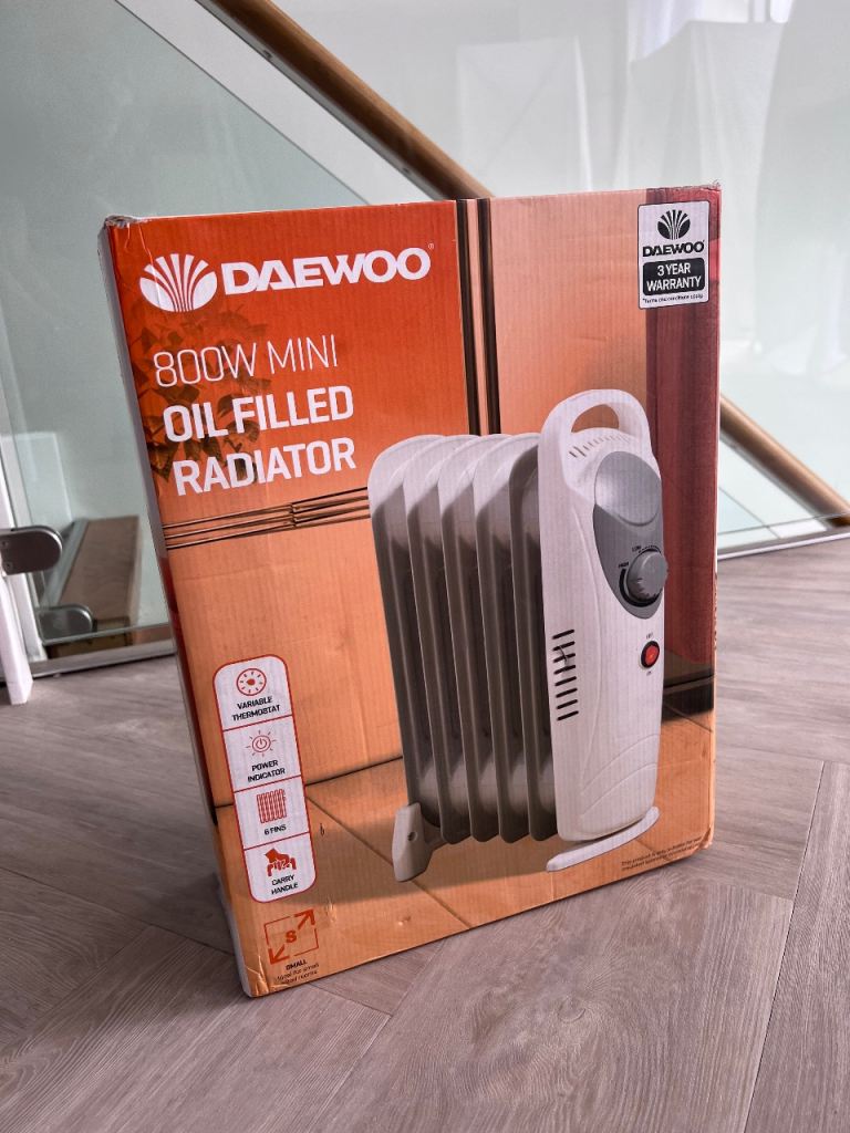 Daewoo oil filled radiator