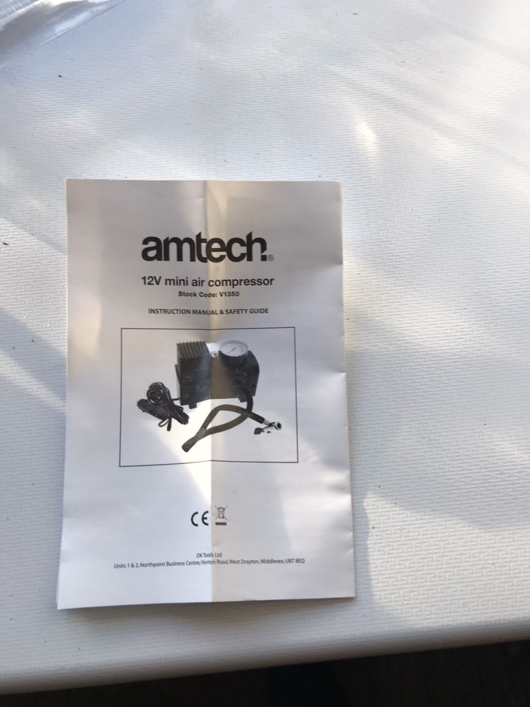 Tyre compressor brand new never used 