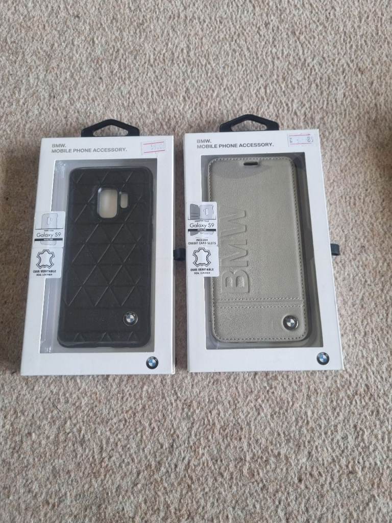 New BMW Samsung Galaxy S9 Mobile Phone Cases - Leather