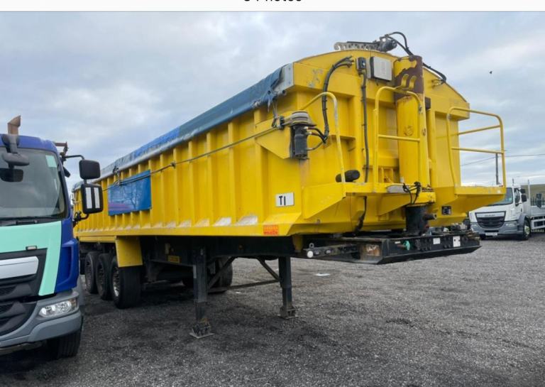 WILCOX ALLOY TIPPING TRAILER WITH EASY SHEET Tipper merc axles