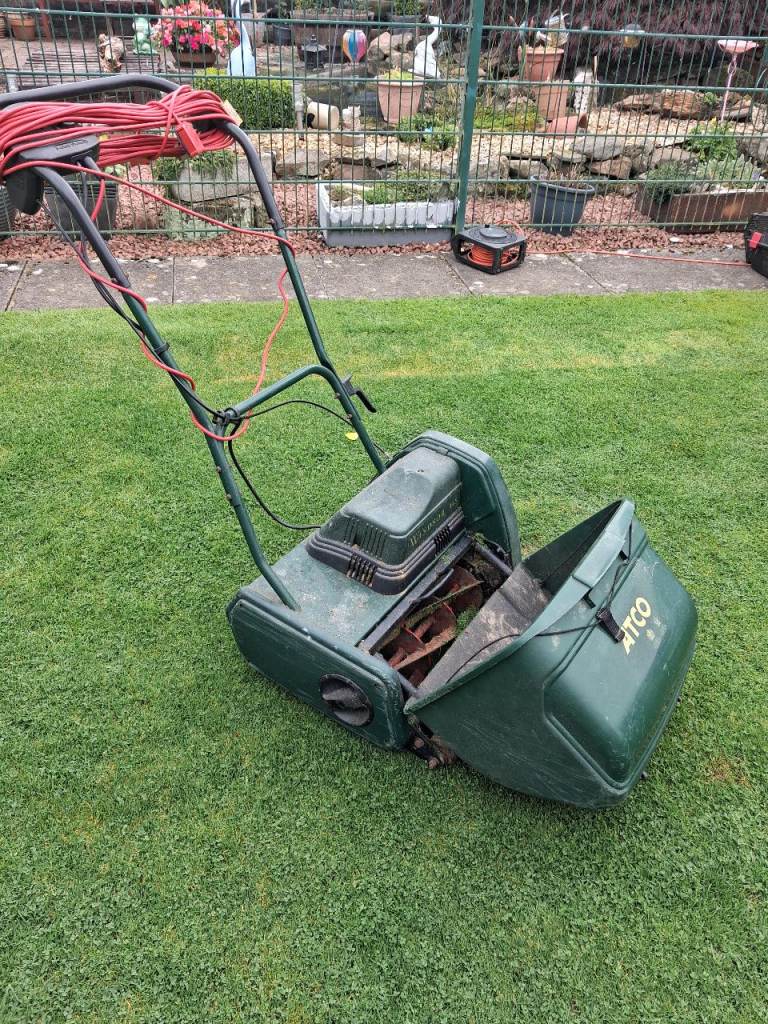 ATCO Electric Cylinder Lawn Mower with Grass Box