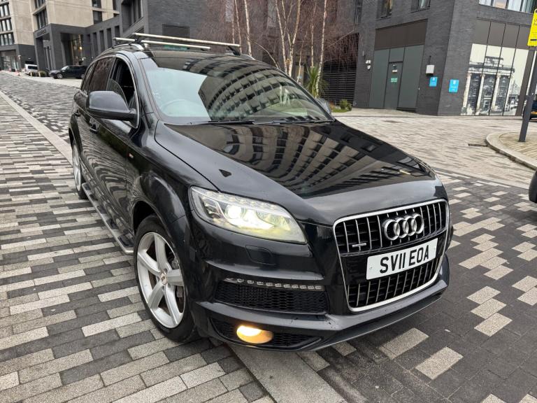 2011 AUDI Q7 3.0 TDI QUATTRO S LINE TIPTRONIC AUTO DIESEL 7 SEATER 5dr BLACK 