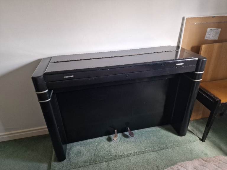 Black Spinet Piano