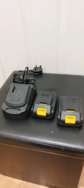 2 Pack 20V Lithium Batteries and Charger, Great Condition❗