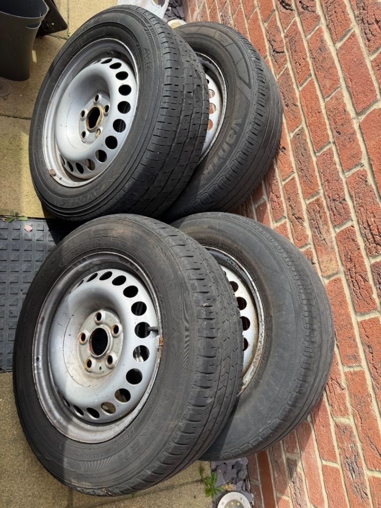VW T5 T6 Transporter Steel Wheels & Tyres 205 65 16