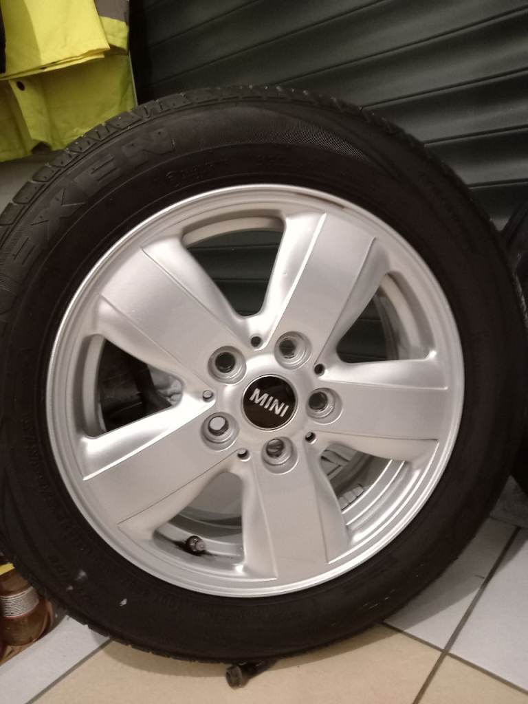Set of Bmw Mini 15" Alloy Wheels & Tyres, Excellent Condition! 5x112