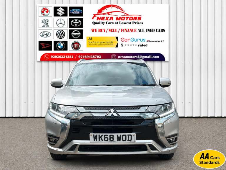2018 Mitsubishi Outlander 2.4h TwinMotor 13.8kWh 4h SUV 5dr Petrol Plug-in Hybrid CVT 4WD Euro 6 ...