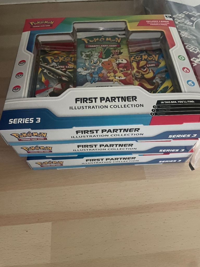 NEW Pokemon First Partner Illustration Collection Series 3 Trading Cards