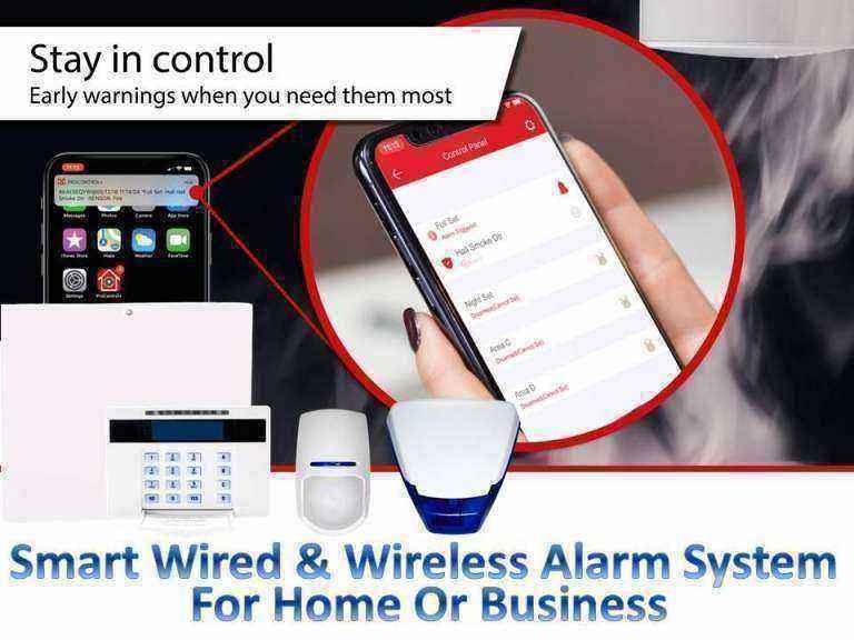 Smart Wired & Wireless Security Alarm System pyronix hikvision 