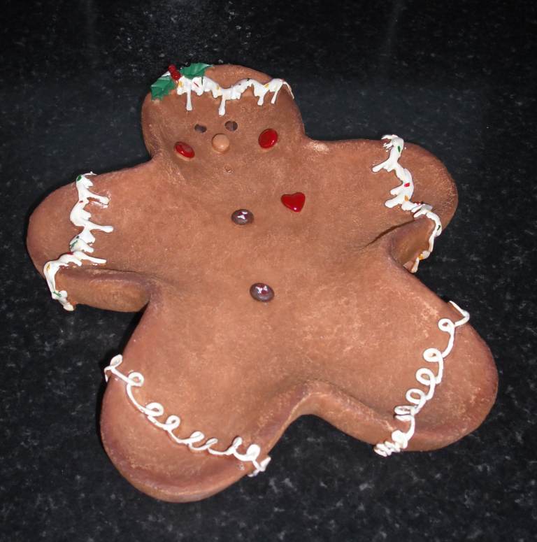 image for Gingerbread Man Christmas Display / Serving Dish