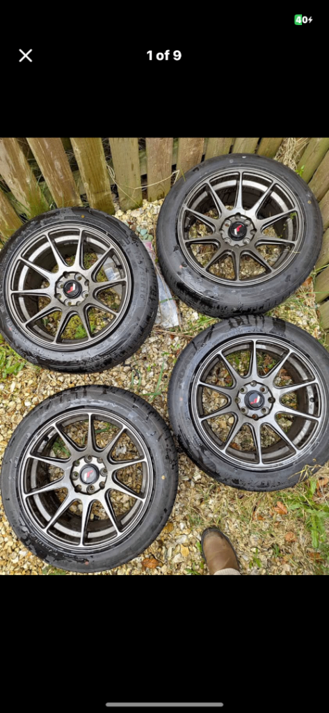 Jr11 4x100 4x108 16 inch wheels and tyres 