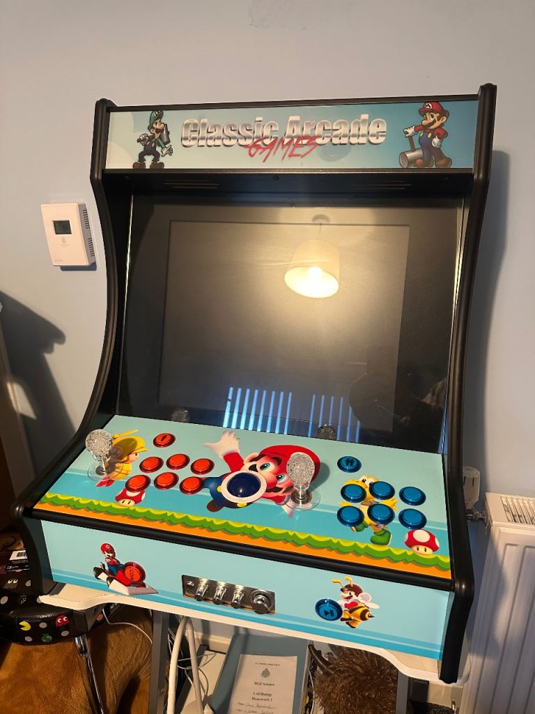 Classic Arcade Games Machine - Mario Themed, Good Condition