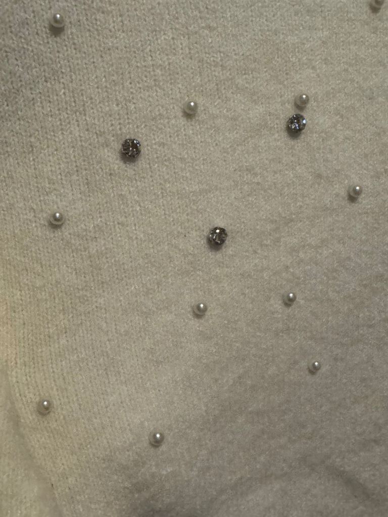 Women’s cream sparkle jumper brand new size S