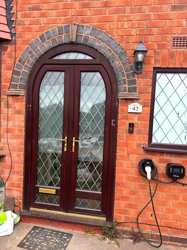 Brown two doors 