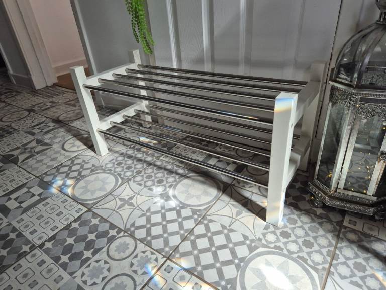Vintage Retro Style Scandi Style IKEA Shoe Rack Storage 