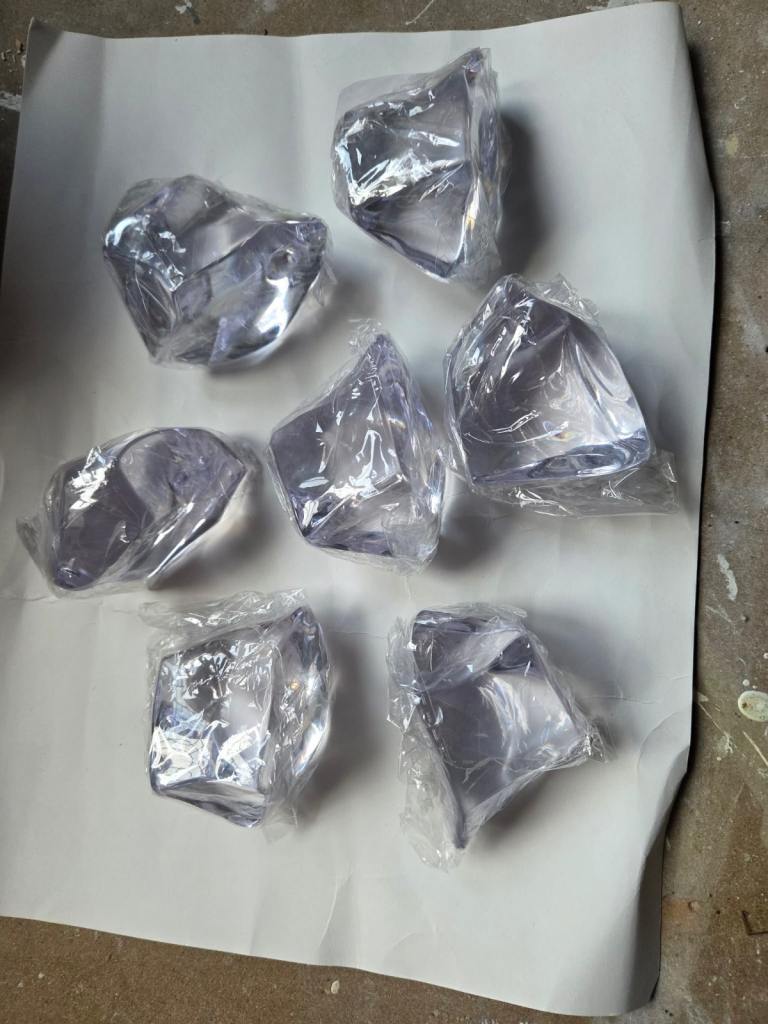 New Clear Acrylic Dimplex  ex. Large Crystals