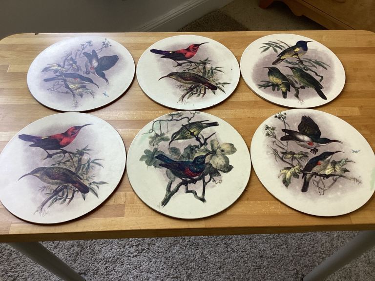 Vintage Lady Claire Bird Placemats
