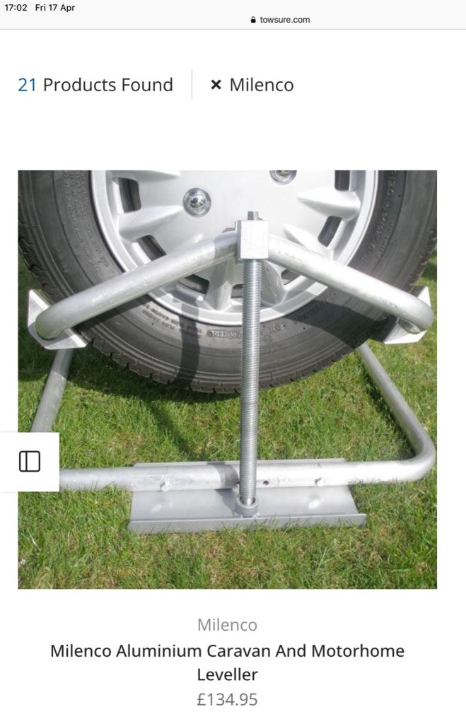 Millenco caravan levelling jack