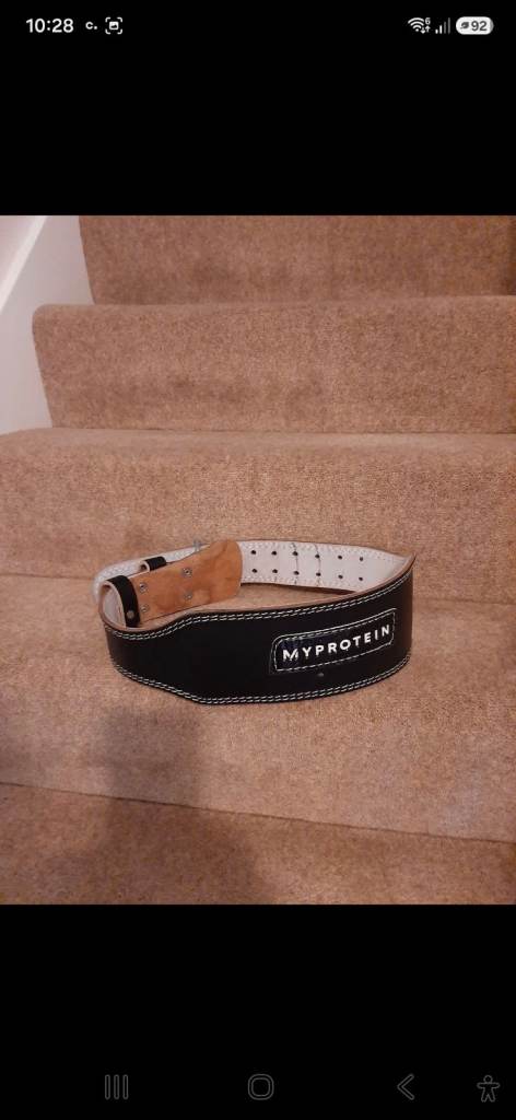 Myprotein Weightlifting Belt – Black, Good Condition
