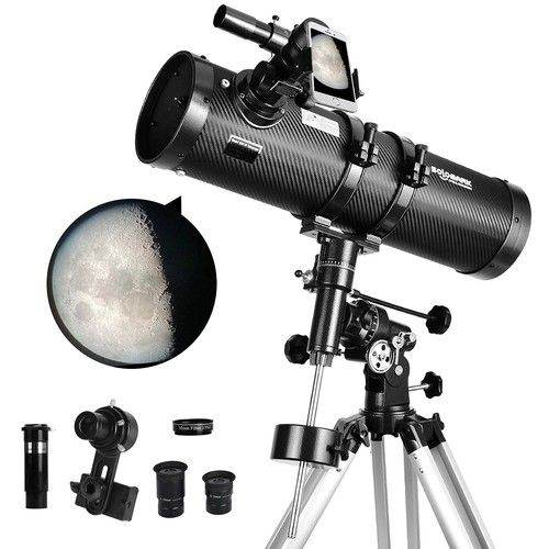 SOLOMARK 130eq Telescope with Tripod and Phone Adapter – As Good As New
