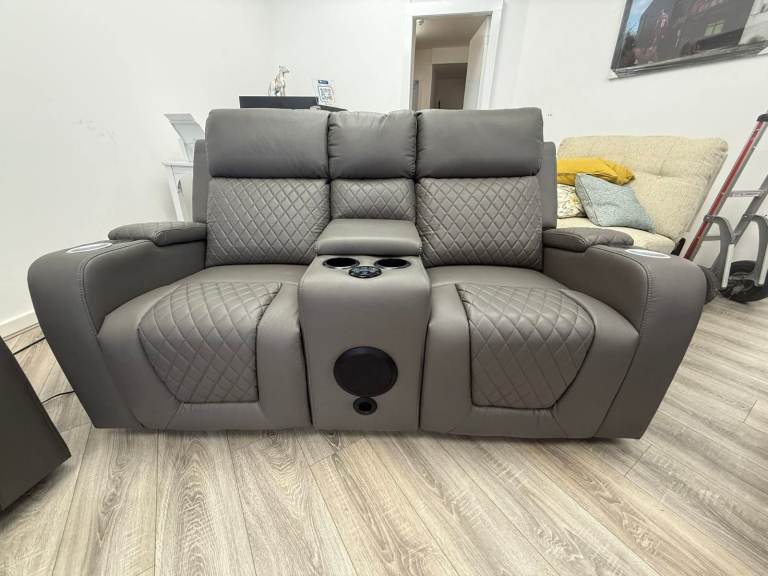 😘 Grab Now 😍 Florida Electric 3+2 seater sofa with cup holder ✨ Hot Deal ~~~~ Order now