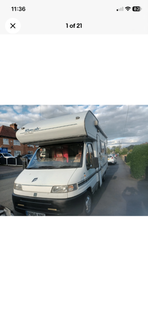 1996 Fiat Ducato 610 Royale Motorhome Swift 12 months mot
