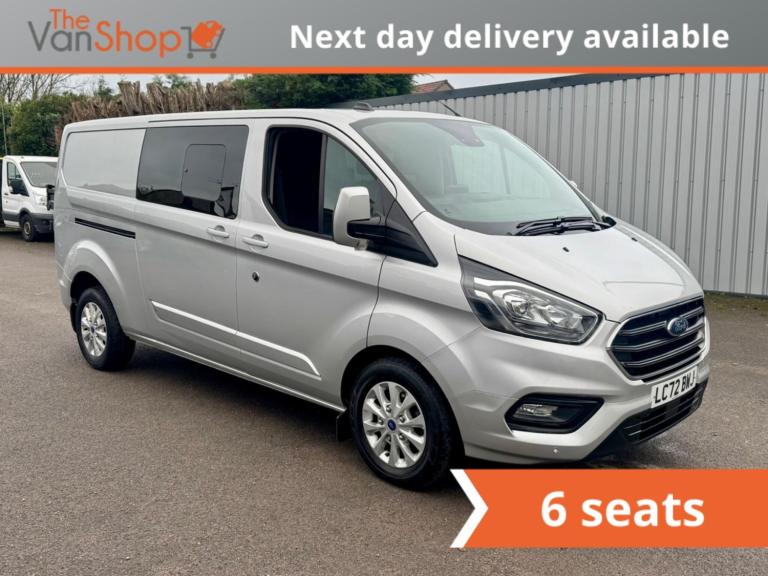 2023 Ford Transit Custom 2.0 320 EcoBlue Limited Crew Van L2 H1 Euro 6 (s/s) 5dr PANEL VAN Diesel...