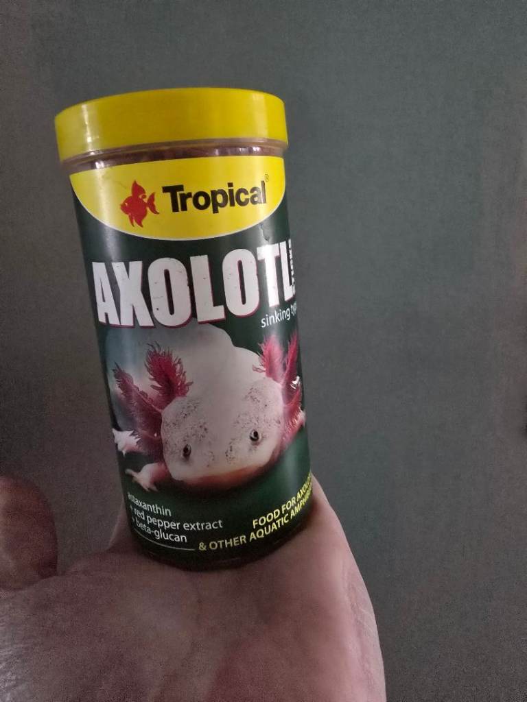 Axolotl food