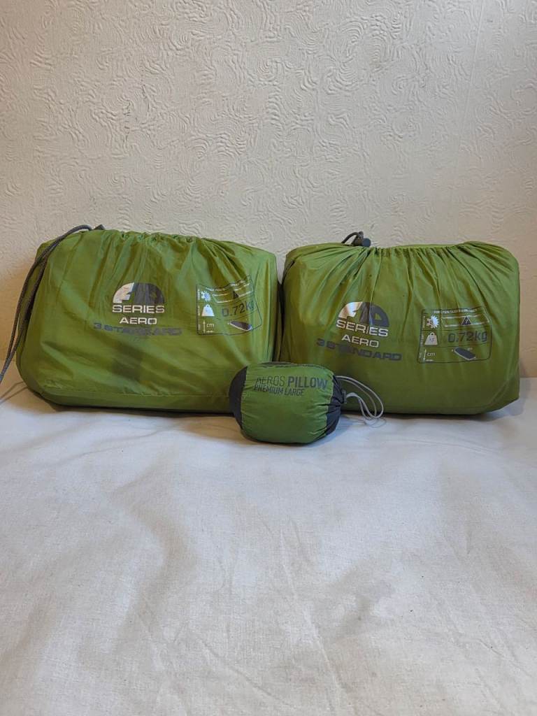 Sea to Summit Aeros Sleeping Mats x2 + Premium Large Inflatable Pillow
