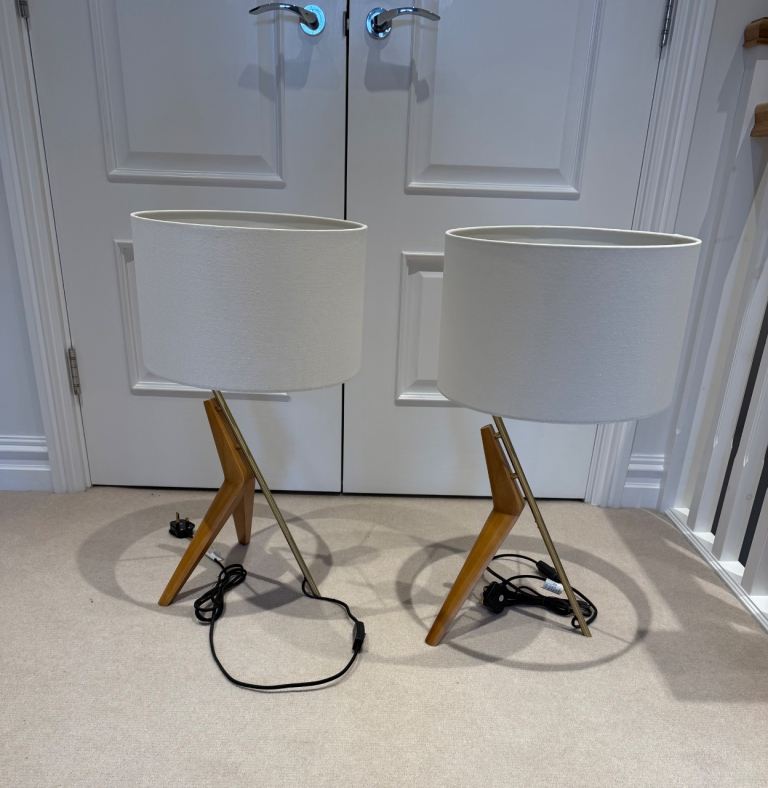 West Elm Caldas Lamps x2