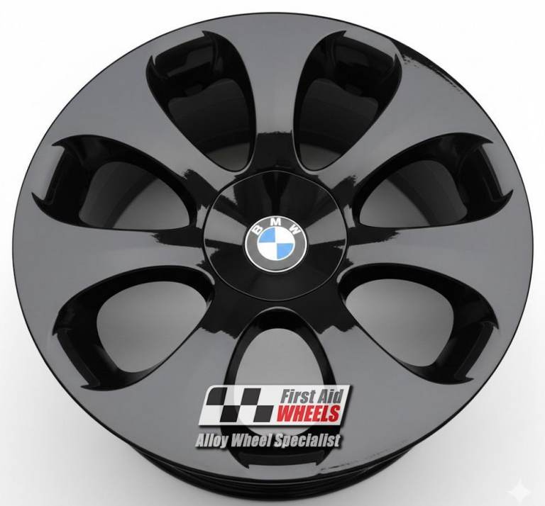 BMW 6 SERIES E63 1x 19'' GENUINE STYLE 121 GLOSS BLACK FRONT ALLOY WHEEL S162BGF