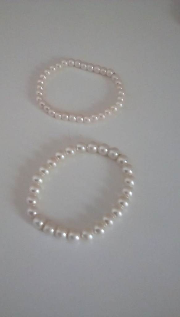 White Pearl Bracelets