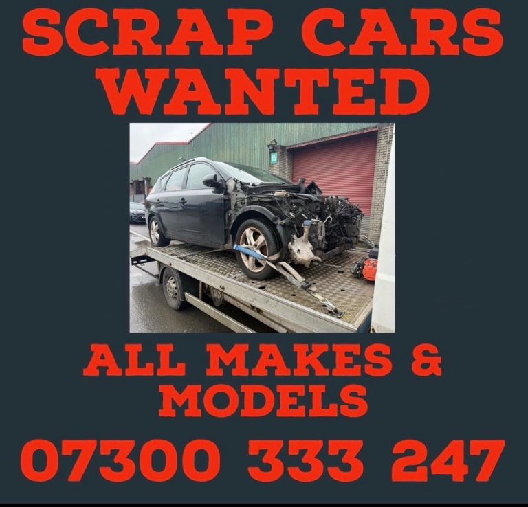 Scrap cars wanted