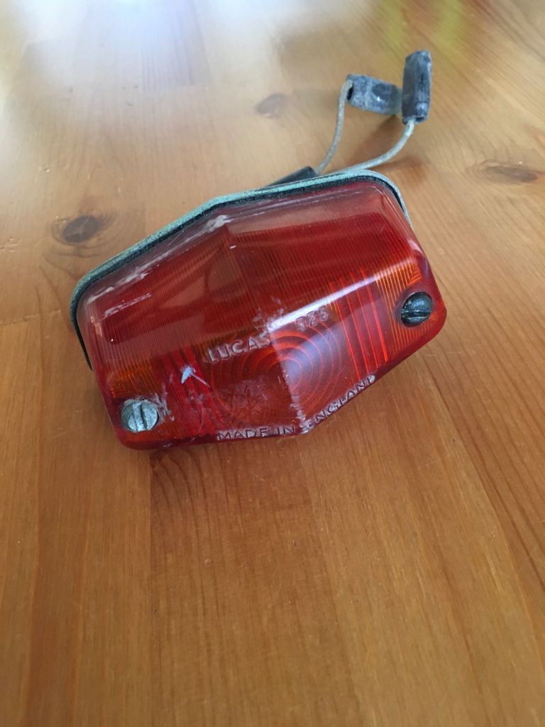 Vintage rear car/bike light. 