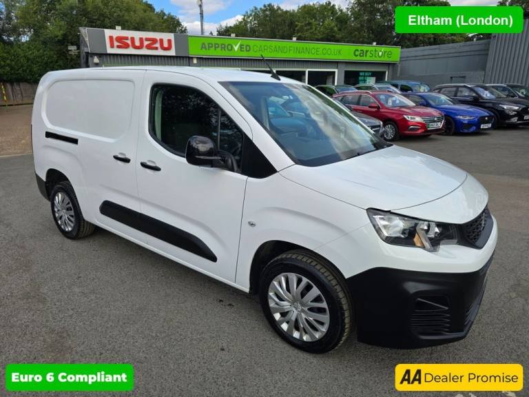 2021 Peugeot Partner 1.5 BlueHDi LWB Panel Van 70.200 miles, 5 Speed Manual, Air Con, Bluetooth, ...