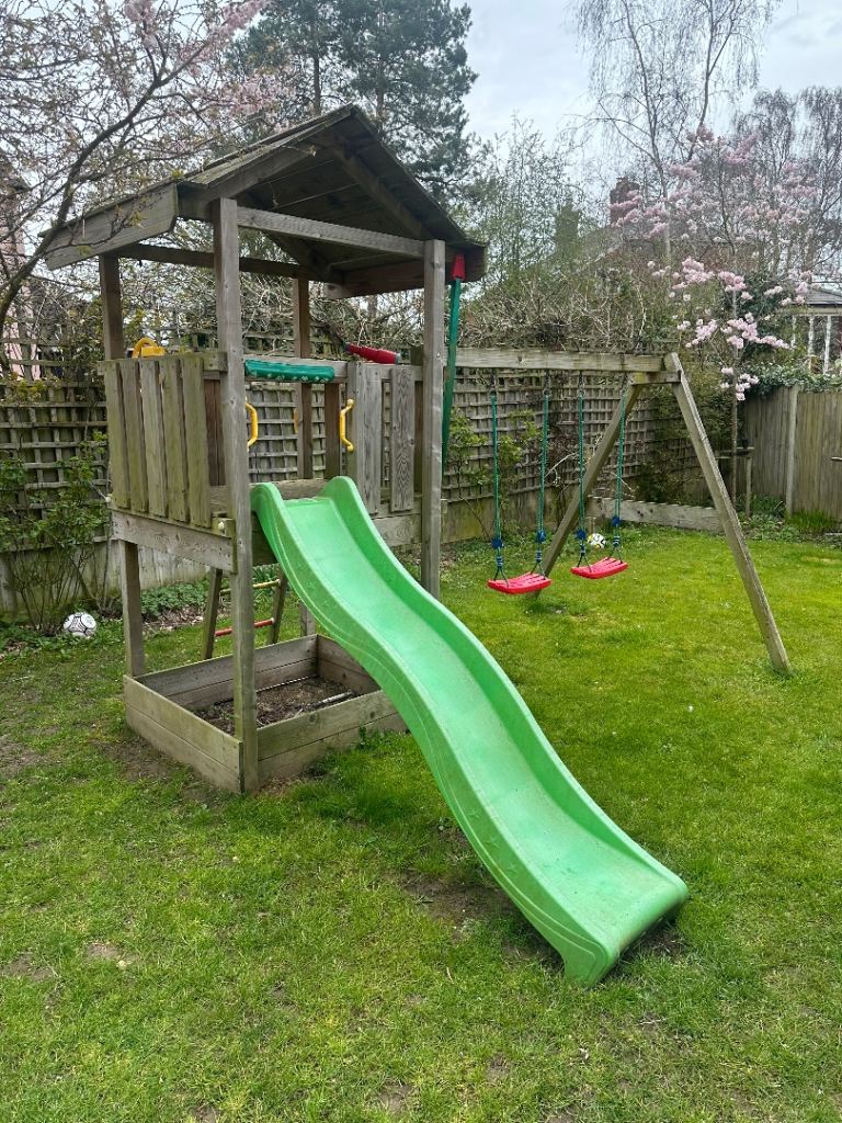 Jungle Gym Playhouse with Slide and Swings