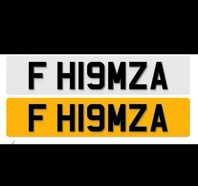 F hamza numberplate for sale