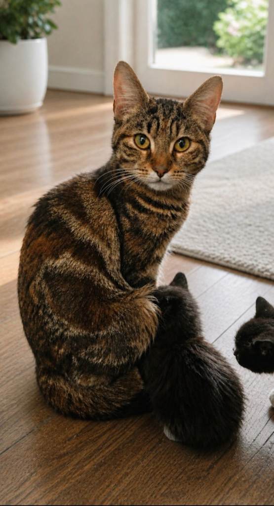 Beautiful 2-Year-Old Female tabby Cat 🐾 (Price negotiable)