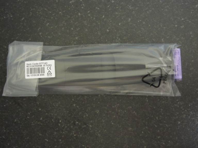 BT YouView Set Top Box Remote Control (Model RC3124705/05B)