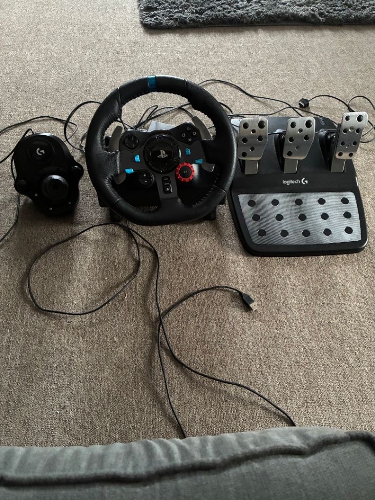Logitech G29 Driving Force Racing Wheel and Pedals for PS4/PS5