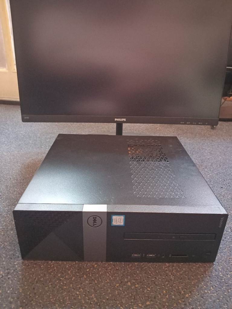 SUPERB CHEAP FULL SET UP DELL PC - 24 INCH CURVED SCREEN - WIN 11 -WIRELESS 