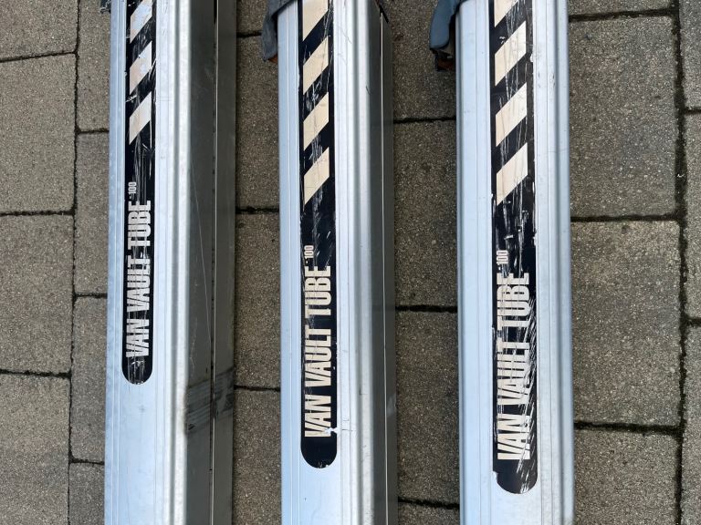 Pipe tubes £75 each 3 metres long made by van vault have 4 